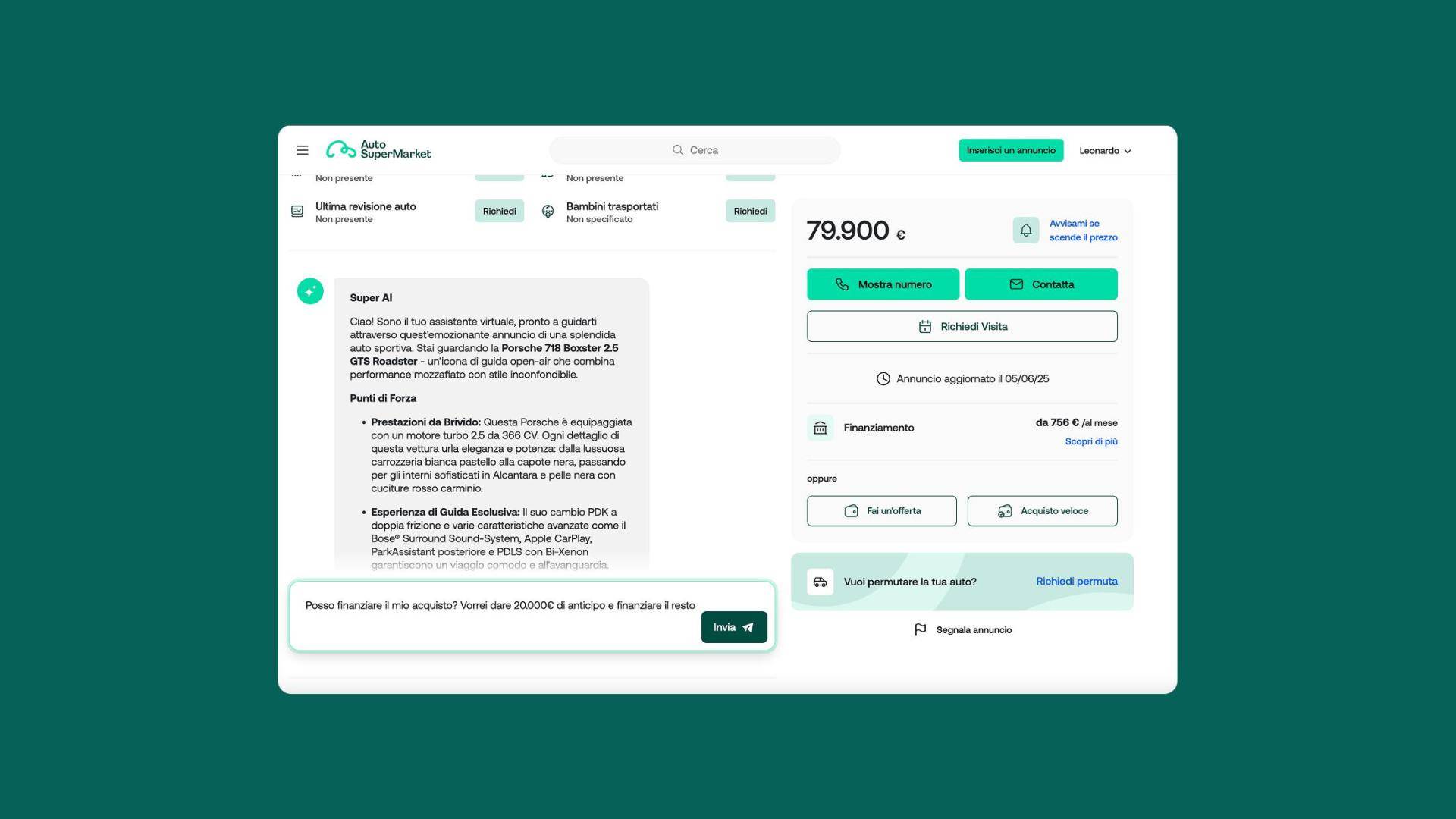 Chatbot AI AutoSuperMarket